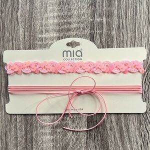 Mia Collection Pink Choker Set